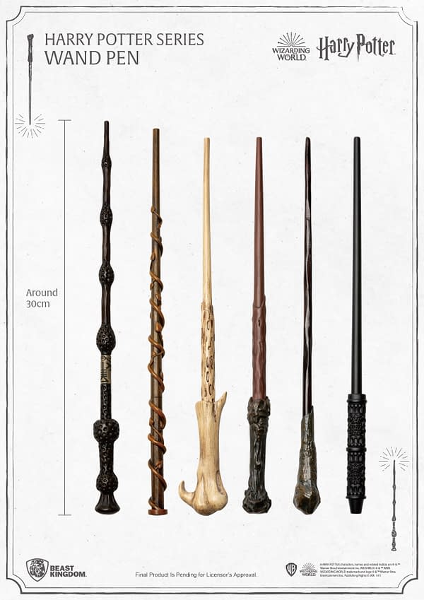 Beast Kingdom Reveals Collectible Harry Potter Wand Pens