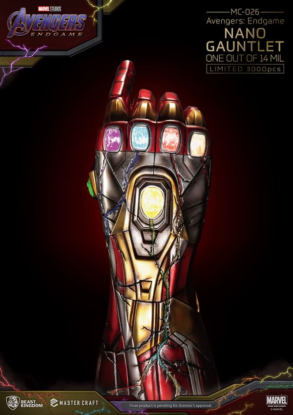 Avengers Endgame Iron Man Nano Gauntlet Hits Beast Kingdom