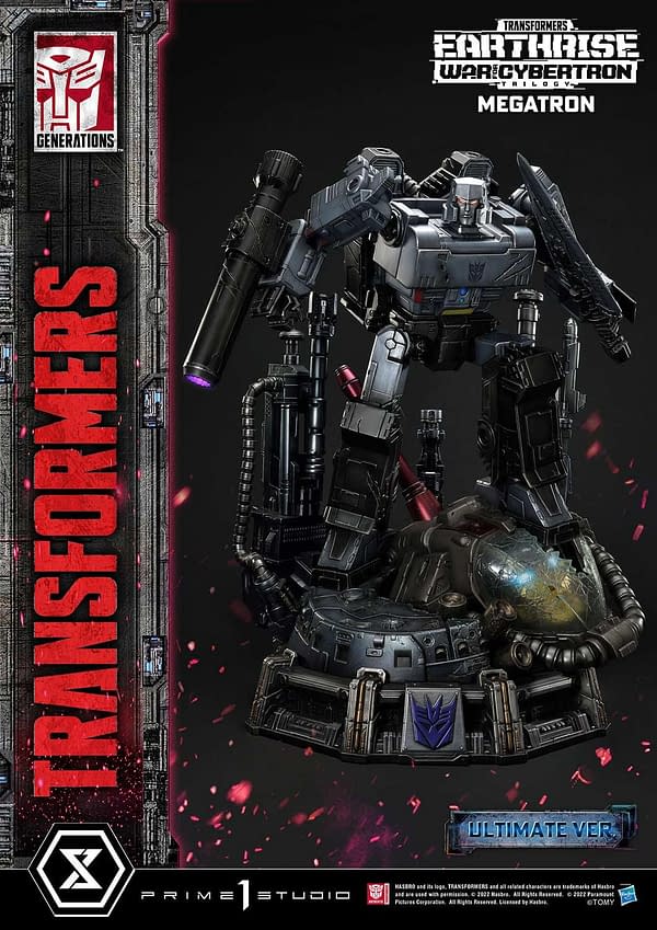Transformers War for Cybertron Megatron Ultimate Prime 1 Statue Arrives