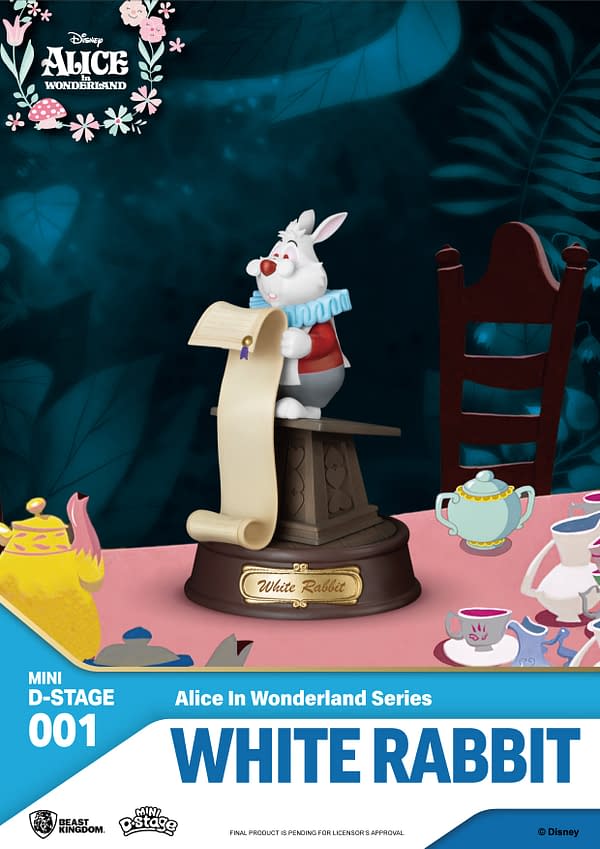 Alice in Wonderland Mini D-Stage Statues Coming from Beast Kingdom