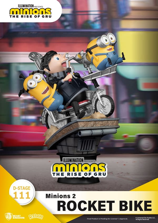 Minions: The Rise of Gru D-Stage Statues Arrive from Beast Kingdom