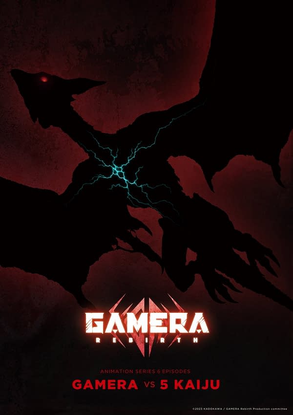 Gamera-Rebirth: Netflix Anime Teaser; Gyaos Kaiju Key Art