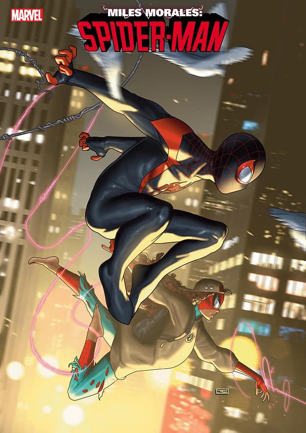 Cover image for MILES MORALES: SPIDER-MAN 16 TAURIN CLARKE BLACK HISTORY MONTH VARIANT [GW]