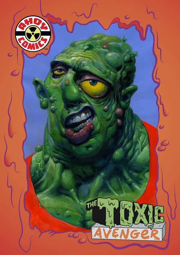 The Toxic Avenger's Polybagged Trading Card