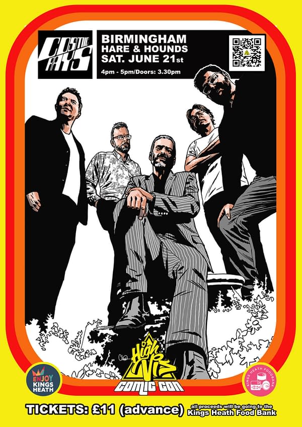 Charlie Adlard Plays Drums At High Vis Comic Con, Birmingham in June