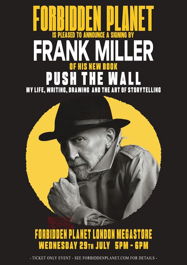 SCOOP: Frank Miller Signs At London's Forbidden Planet After 40 Years