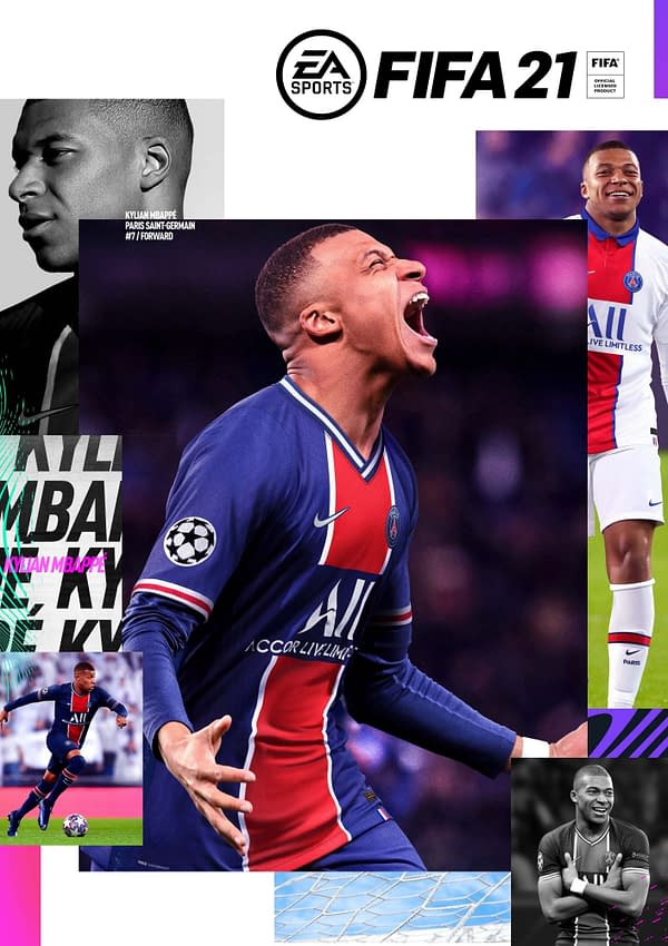 A look at the cover of FIFA 21 featuring Kylian Mbappé, courtesy of EA Sports.