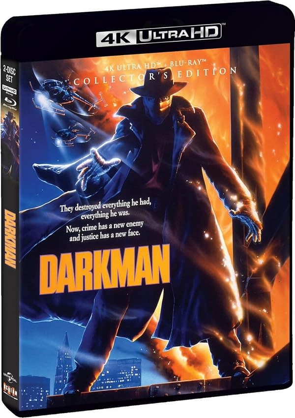 Darkman Collector's Edition 4K Blu-ray Detailed By Shout! Factory