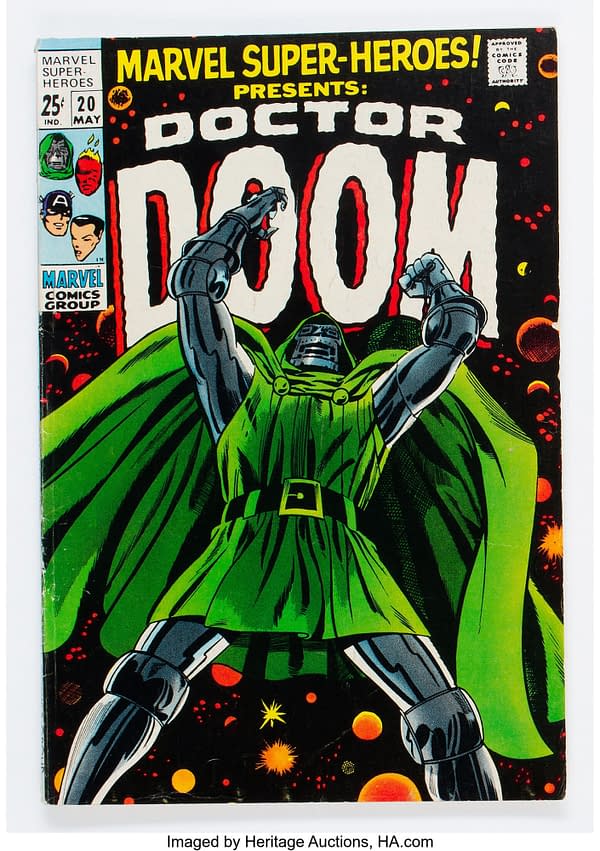 Doctor Doom Iconic Cover Taking Bids At Heritage Auctions