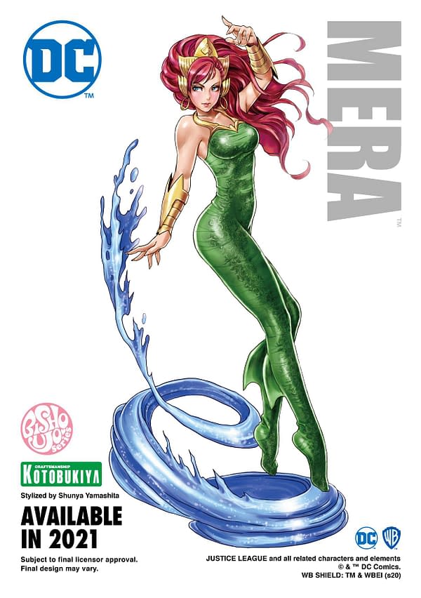 Kotobukiya Shows Off Upcoming DC Comics Mera Bishoujo Statue