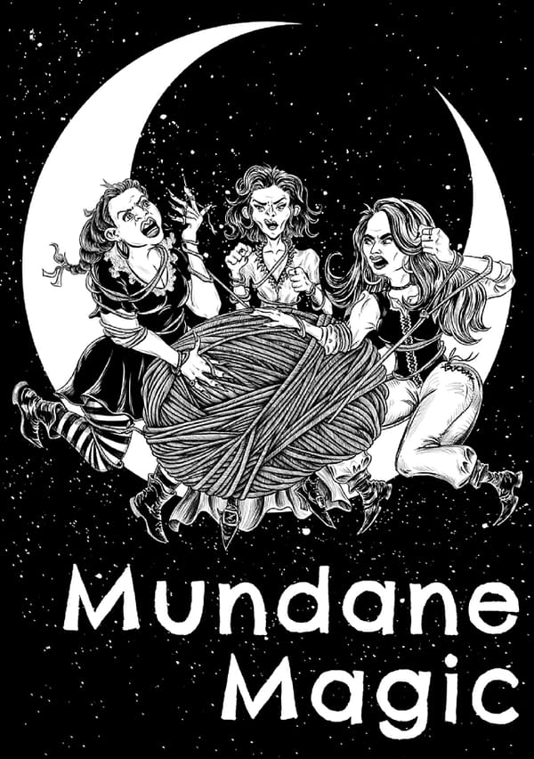 Cover art for Mundane Magic, courtesy of Lysa Penrose, with art by Maldo.
