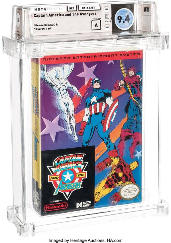 Captain America NES Game With White Vision, On Auction At Heritage