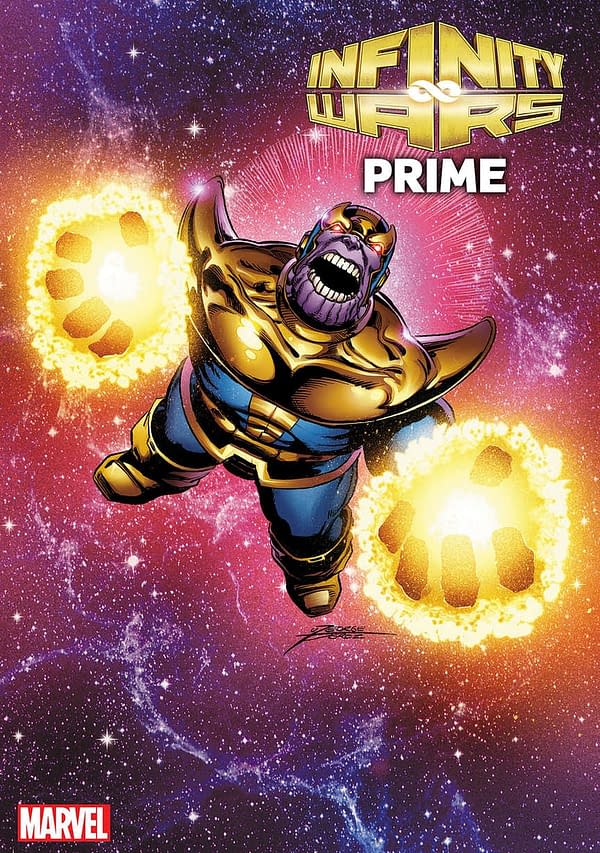 Thanos Rages on George Perez Infinity Wars Prime Variant