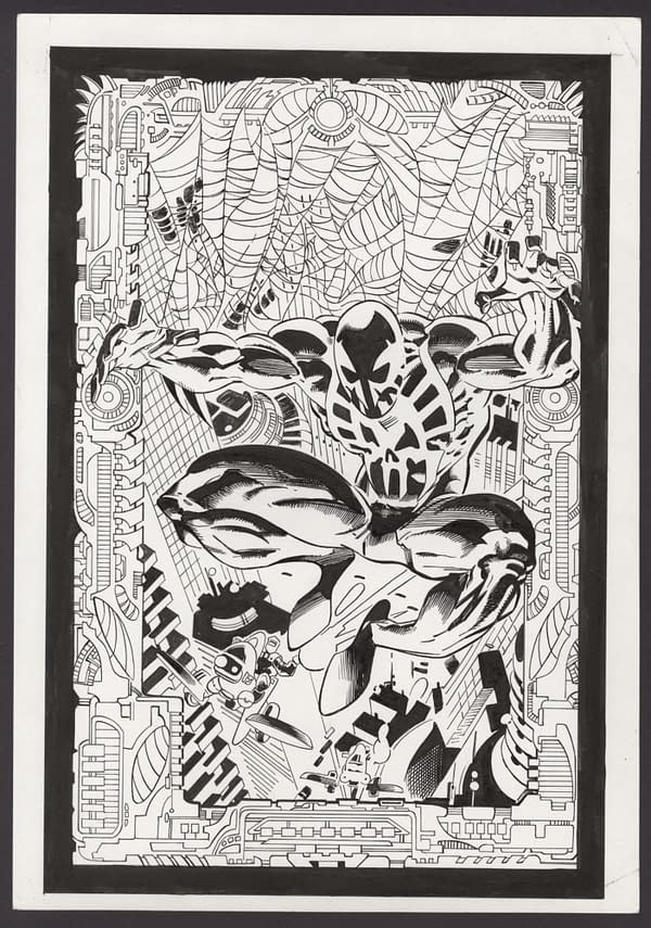 Spider-Man 2099 David A. Roach #1 Art Recreation On Auction