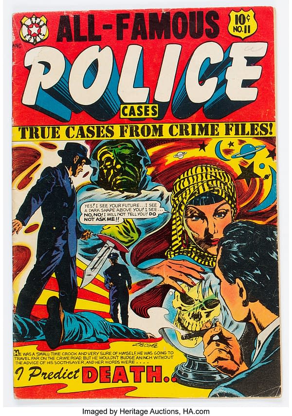 All-Famous Police Cases #11 featuring an L.B. Cole cover (Star Publications, 1953)