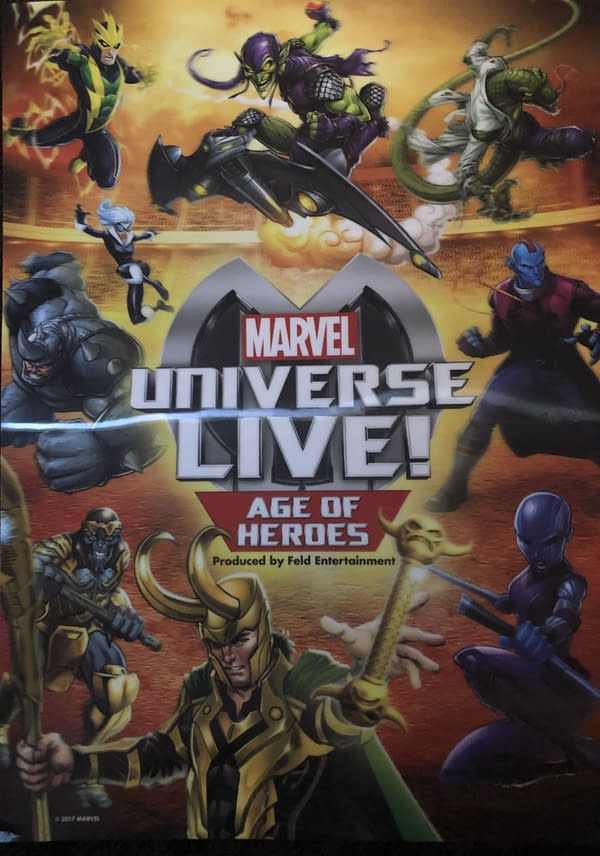 Marvel Universe LIVE! Souvenir Book Back Cover