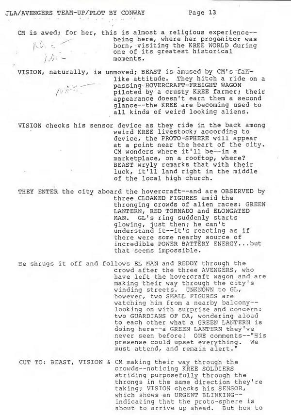 "The Plot Need Not Be The Best Possible"  Grant Morrison