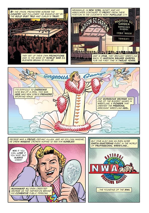 The Evolution of the Territories Explained in Exclusive Pages from 'The Comic Book Story of Pro Wrestling'