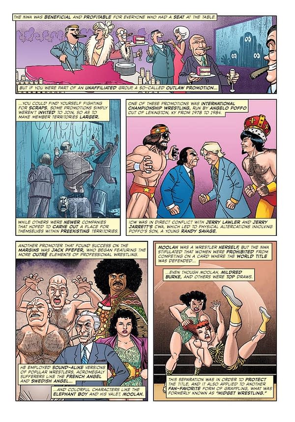 The Evolution of the Territories Explained in Exclusive Pages from 'The Comic Book Story of Pro Wrestling'