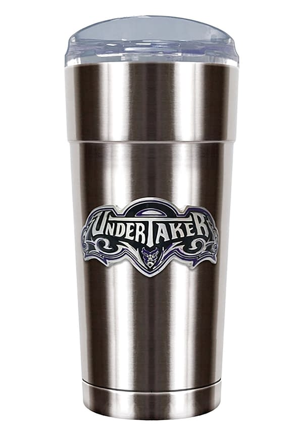 Undertaker stainless steel WrestleMania tumbler