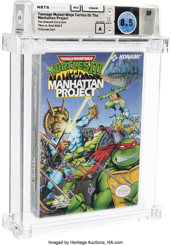 TMNT 3: Manhattan Project NES Game On Auction At Heritage