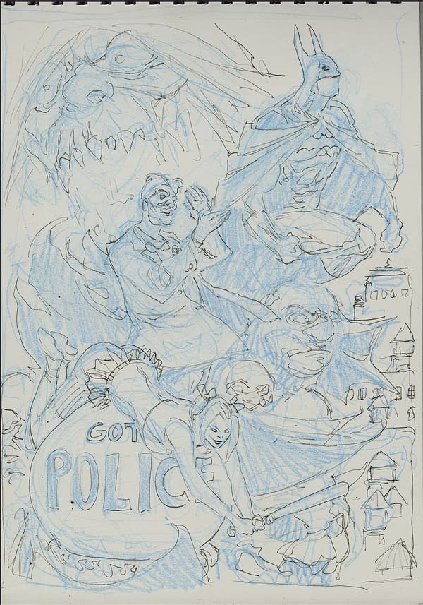 The Making Of A Retailer Exclusive Cover To Batman/Joker: Deadly Duo