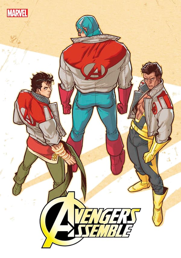 Cover image for AVENGERS ASSEMBLE #4 RICKIE YAGAWA AVENGERS JACKET VARIANT