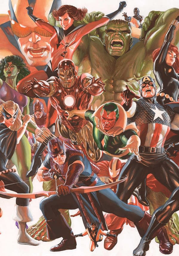 Cover image for AVENGERS 4 ALEX ROSS CONNECTING AVENGERS VARIANT PART B