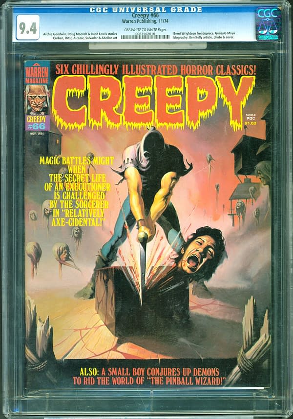 Creepy #66 Featuring Wrightson Beheading Cover At ComicConnect