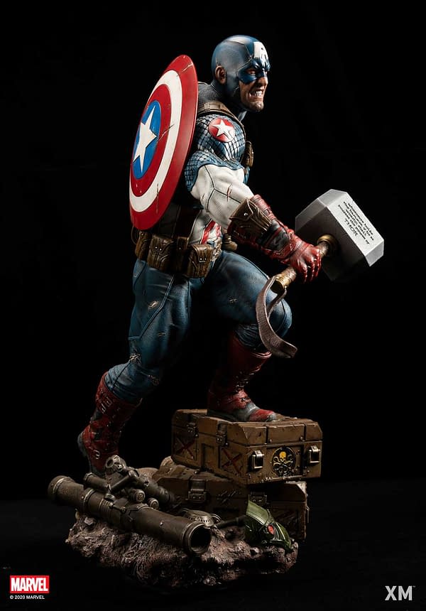 Captain America Is Worthy as He Wields Mjolnir With Xm Studios