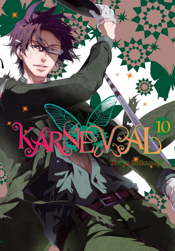 The official cover for Karneval, Vol. 10 published by Yen Press.