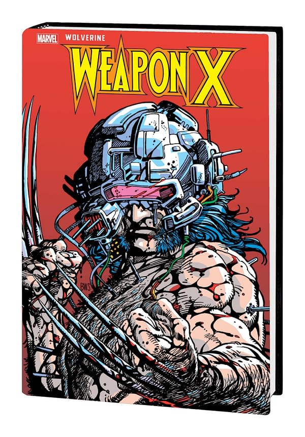 The cover to Wolverine: Weapon X Gallery Edition, by Barry Windsor-Smith, Chris Claremont, and Frank Tieri, coming to comic book stores from Marvel Comics as revealed in the publisher's November solicitations
