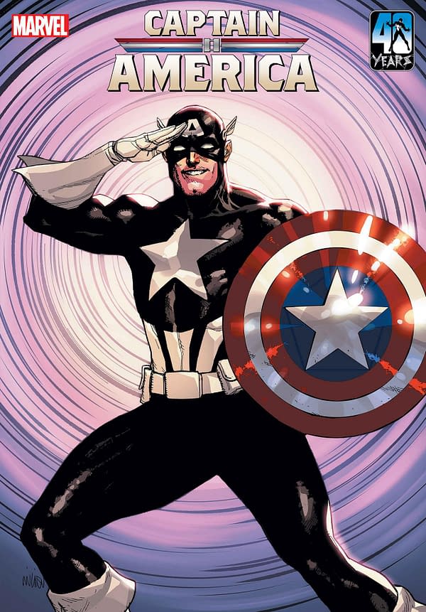 Cover image for CAPTAIN AMERICA #9 LEINIL YU BLACK COSTUME VARIANT