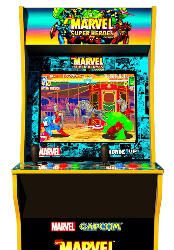 Who doesn't want to see Captain America fight The Hulk? Courtesy of Arcade1Up.