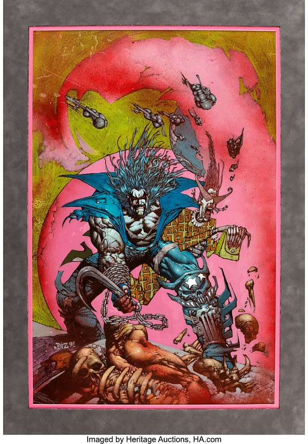 Simon Bisley Fully-Painted Lobo Cover Currently Just $6000 On Auction