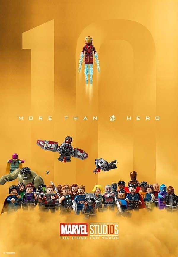LEGO Celebrates the MCU's 10th Anniversary with a Poster