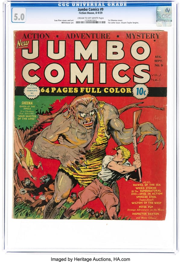 Jumbo Comics #9 (Fiction House, 1939)