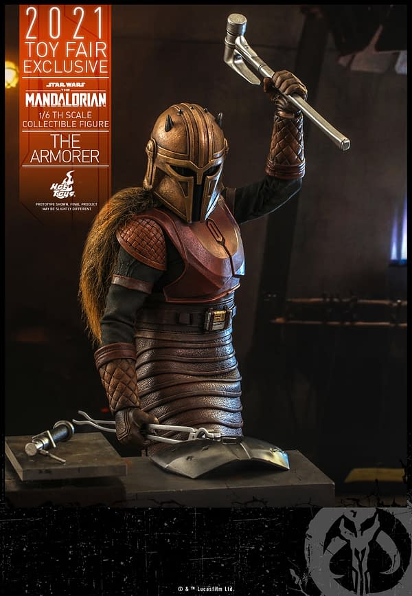 The Mandalorian The Armorer Hot Toys Summer Exclusive Figure Debuts
