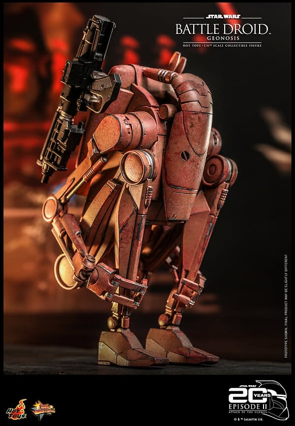 Star Wars Battle of Geonosis Battle Droid Deploys at Hot Toys