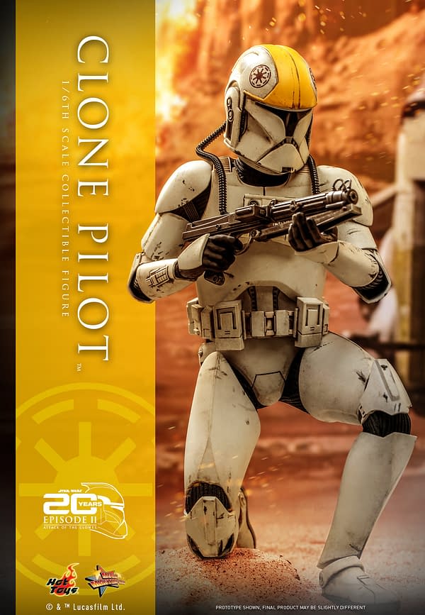 Star Wars Clone Pilot Takes Flight with New 1/6 Scale Hot Toys Figure