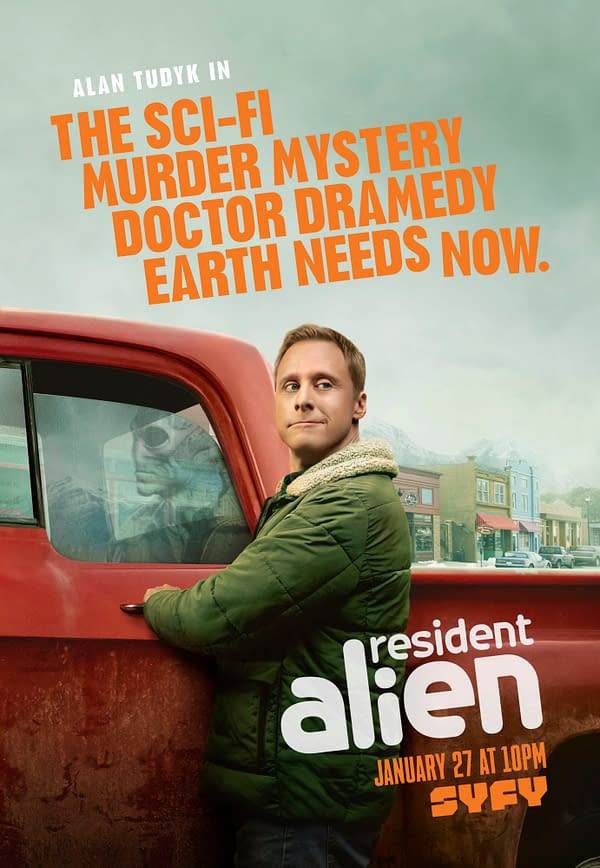 Resident Alien Sets January SYFY Launch Date; Official Trailer Posted (Image: SYFY)