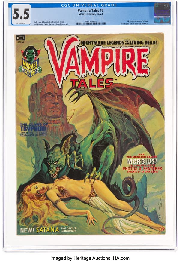 Vampire Tales #2 Debuts Satana, Taking Bids At Heritage Auctions