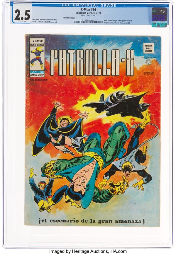 Patrulla-X vol. 3 #20 (Ediciones Vertice, 1978), reprinting X-Men #94-96