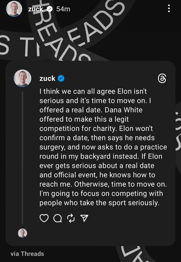 Elon Musk "Isn't Serious And It's Time to Move On": Mark Zuckerberg