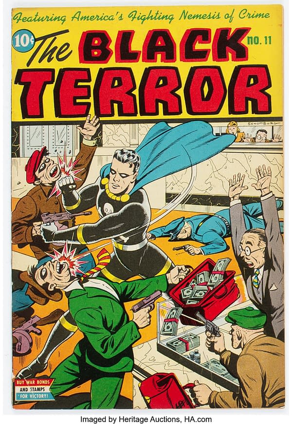 The Black Terror Stops A Bank Heist At Heritage Auctions