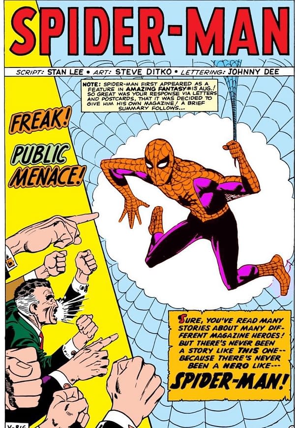 Steve Ditko Wanted Spider-Man to be Orange and Purple