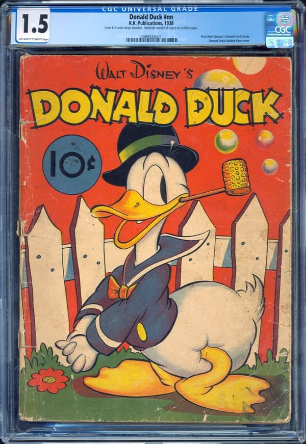 The copy of Walt Disney Donald Duck up for sale on ComicConnect. Image Credit: ComicConnect