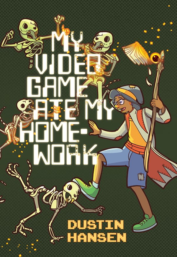 DC Publishes Dustin Hansen's My Video Game Ate My Homework This Week. Art from Dustin Hansen.