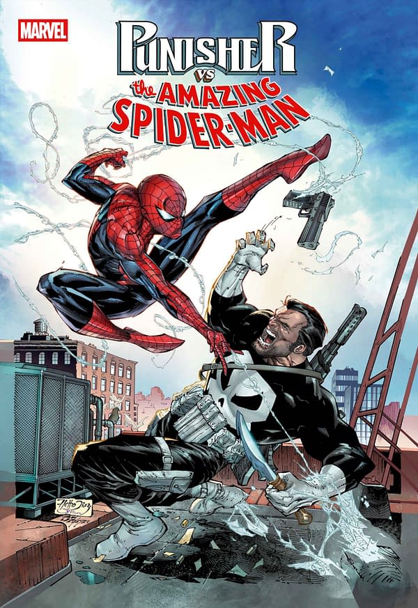 Cover image for PUNISHER VS. SPIDER-MAN #1 NETHO DIAZ VARIANT