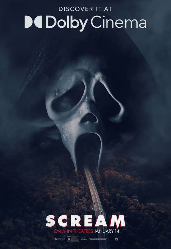 New Exclusive Ghostface Dolby Cinema Poster for Scream 2022